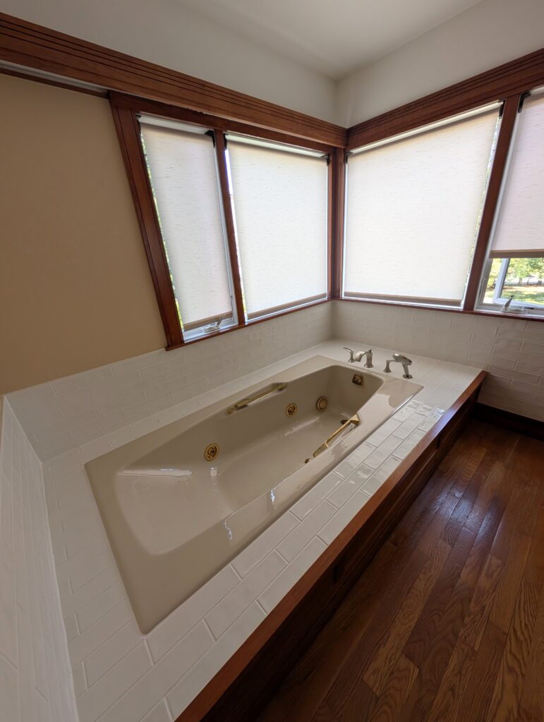 Lenox St tub retile